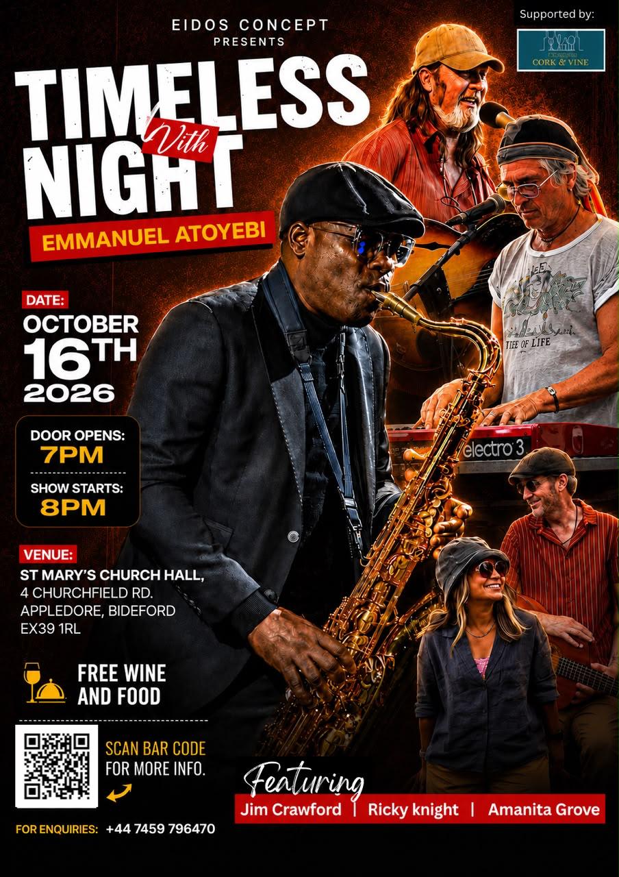 Timeless Night, Emmanuel Atoyebi event poster — 16 October 2026